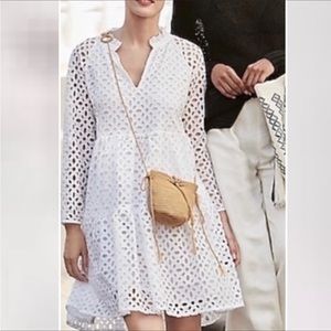 JCREW EYELET LACE DRESS SZ SMALL NWT